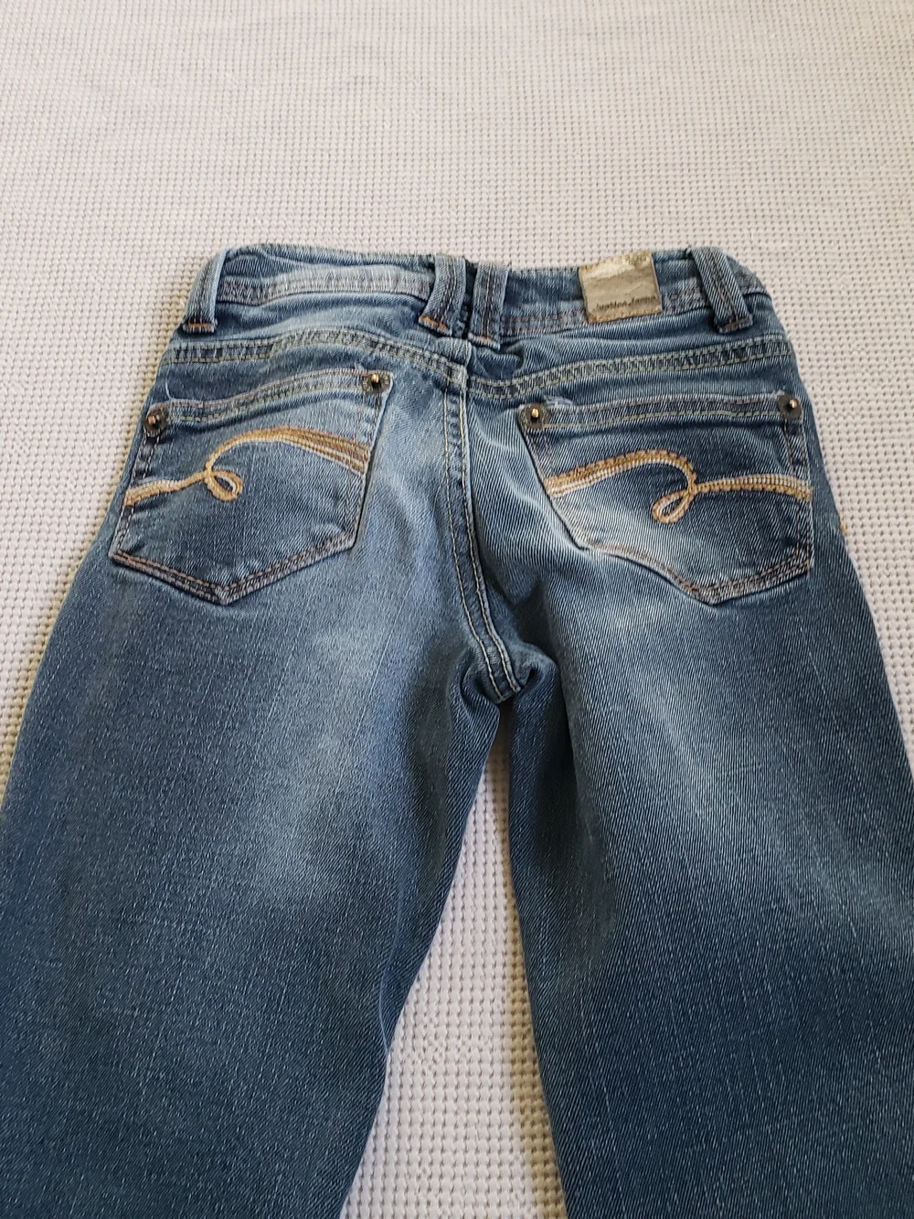Justice Girls ‎ Size 8S Blue Flared Jeans Cotton blend